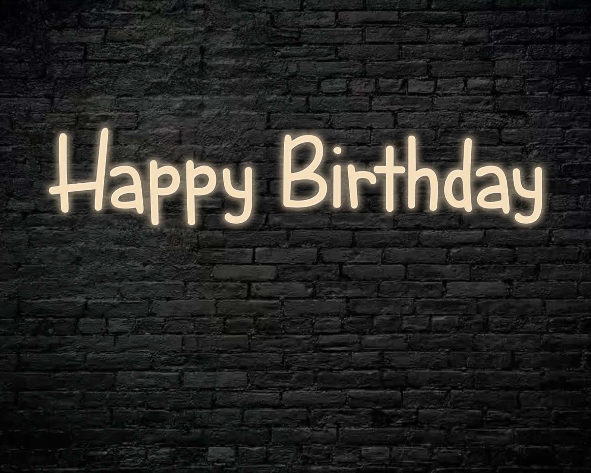 Happy Birthday Neon Sign
