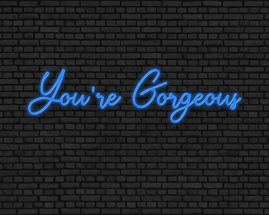 You're Gorgeous Neon Sign