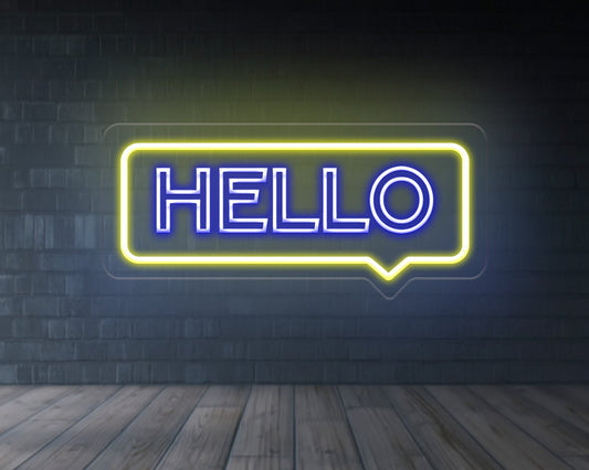 Hello Neon Sign