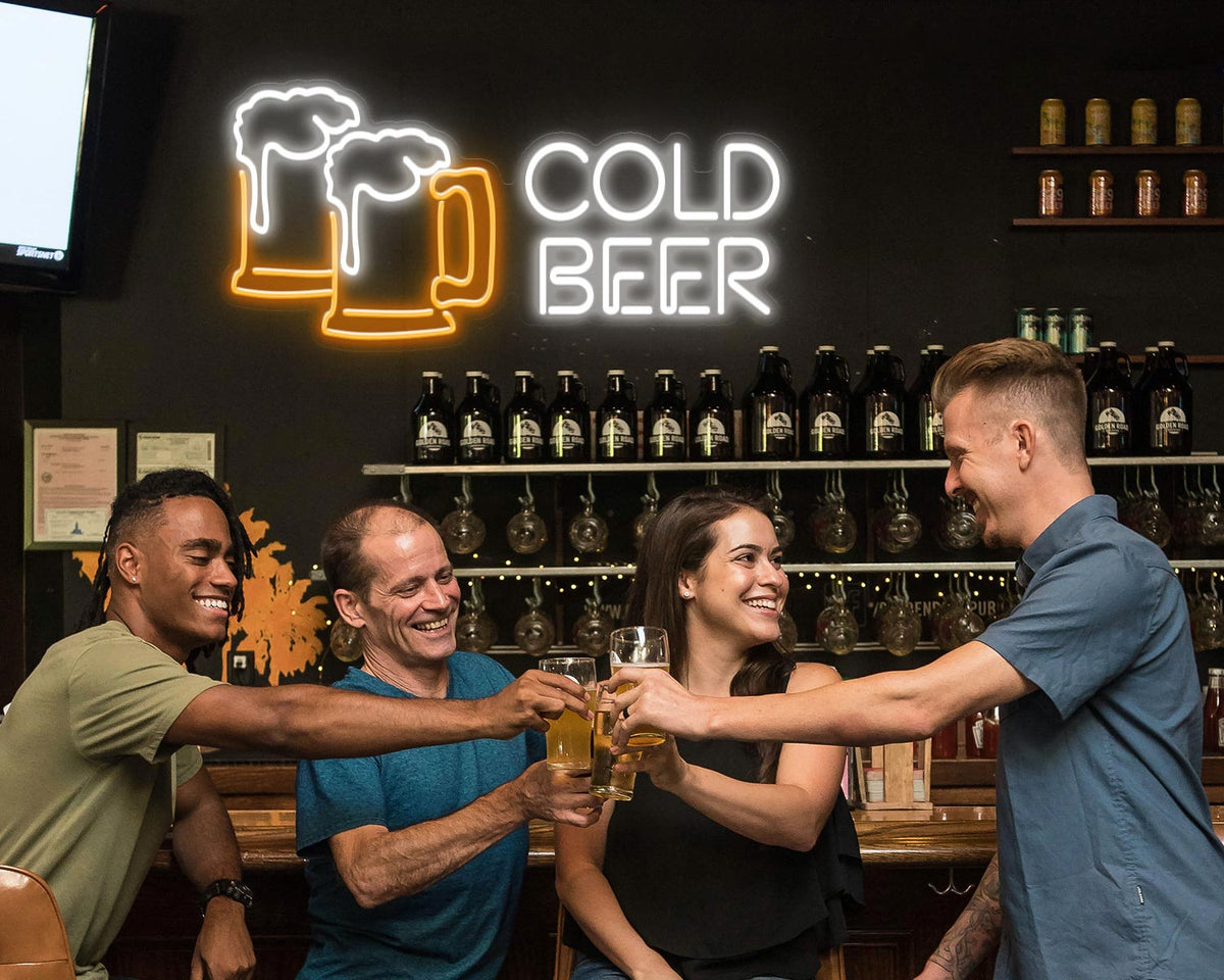 Cold Beer Neon Sign