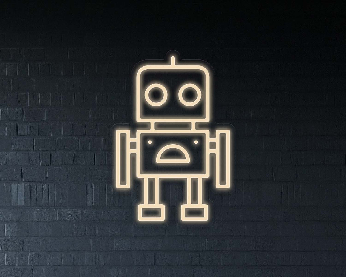 Robot Neon Sign