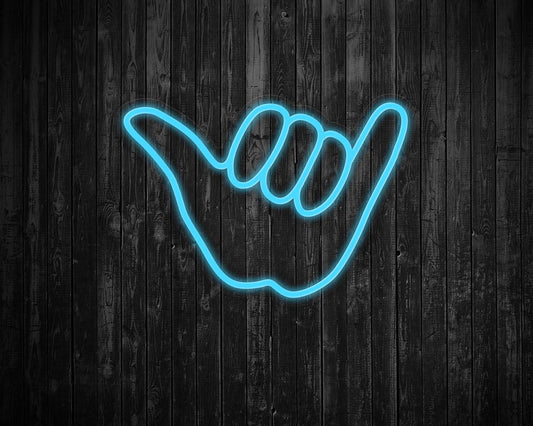 Hang Loose Hand Neon Sign