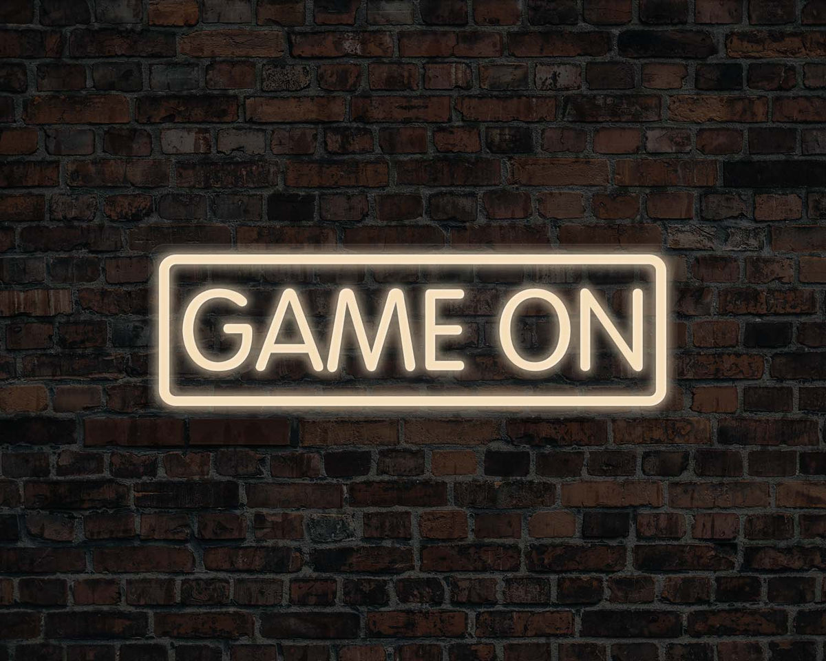 Game on Neon Sign
