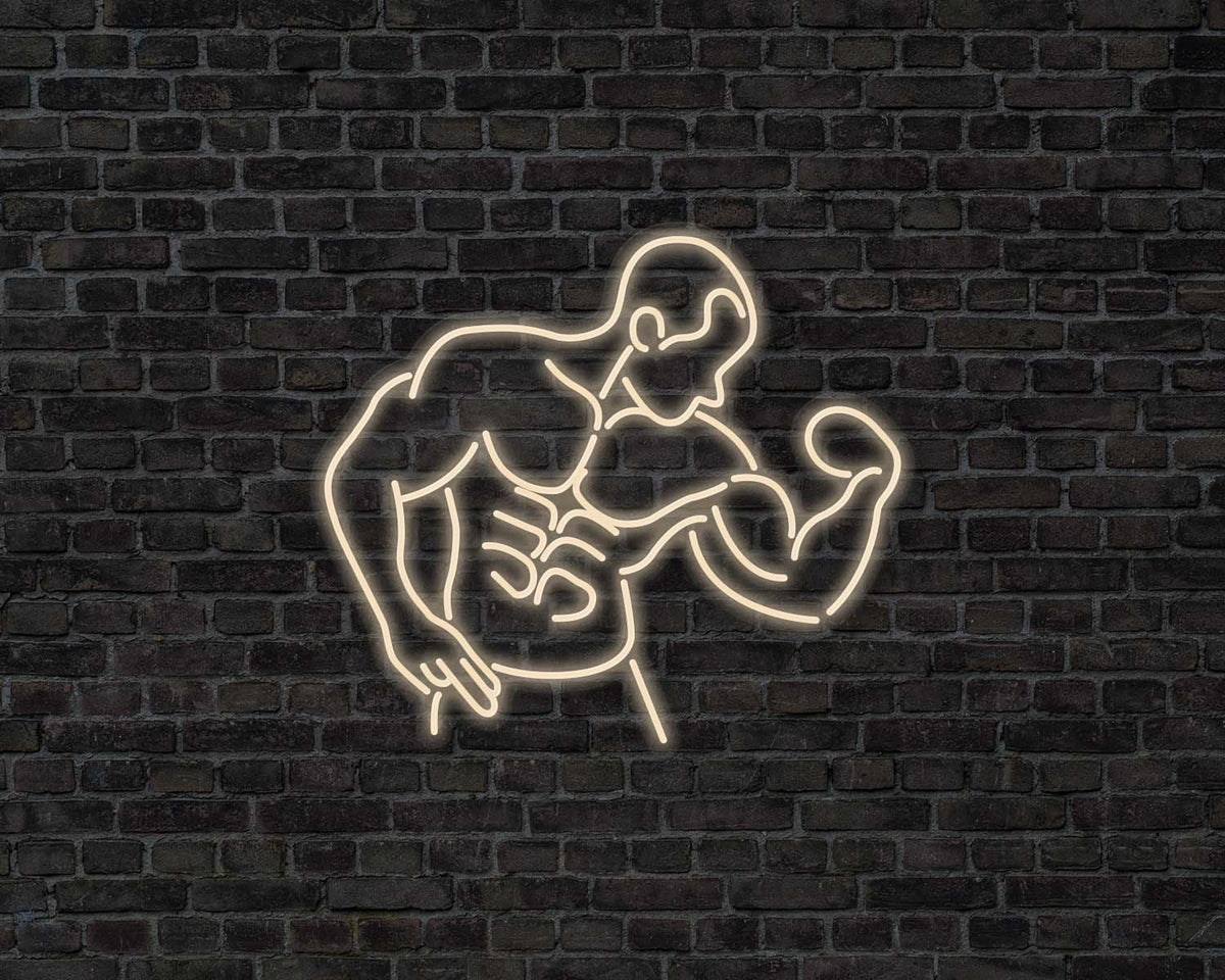 Bodybuilder Neon Sign
