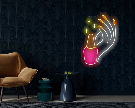 Handcare Neon Sign