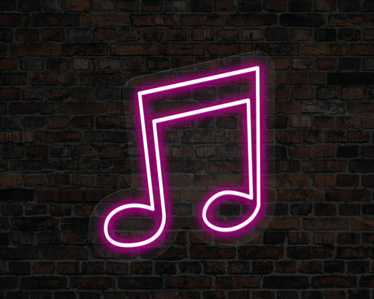 Sixteenth Note Neon Sign