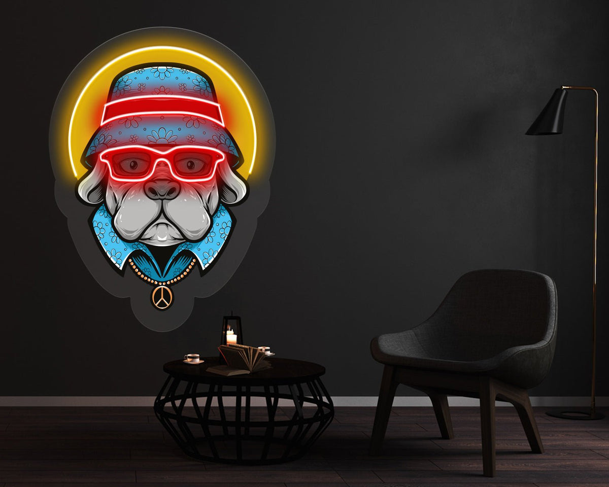 Cute Dog Neon Sign