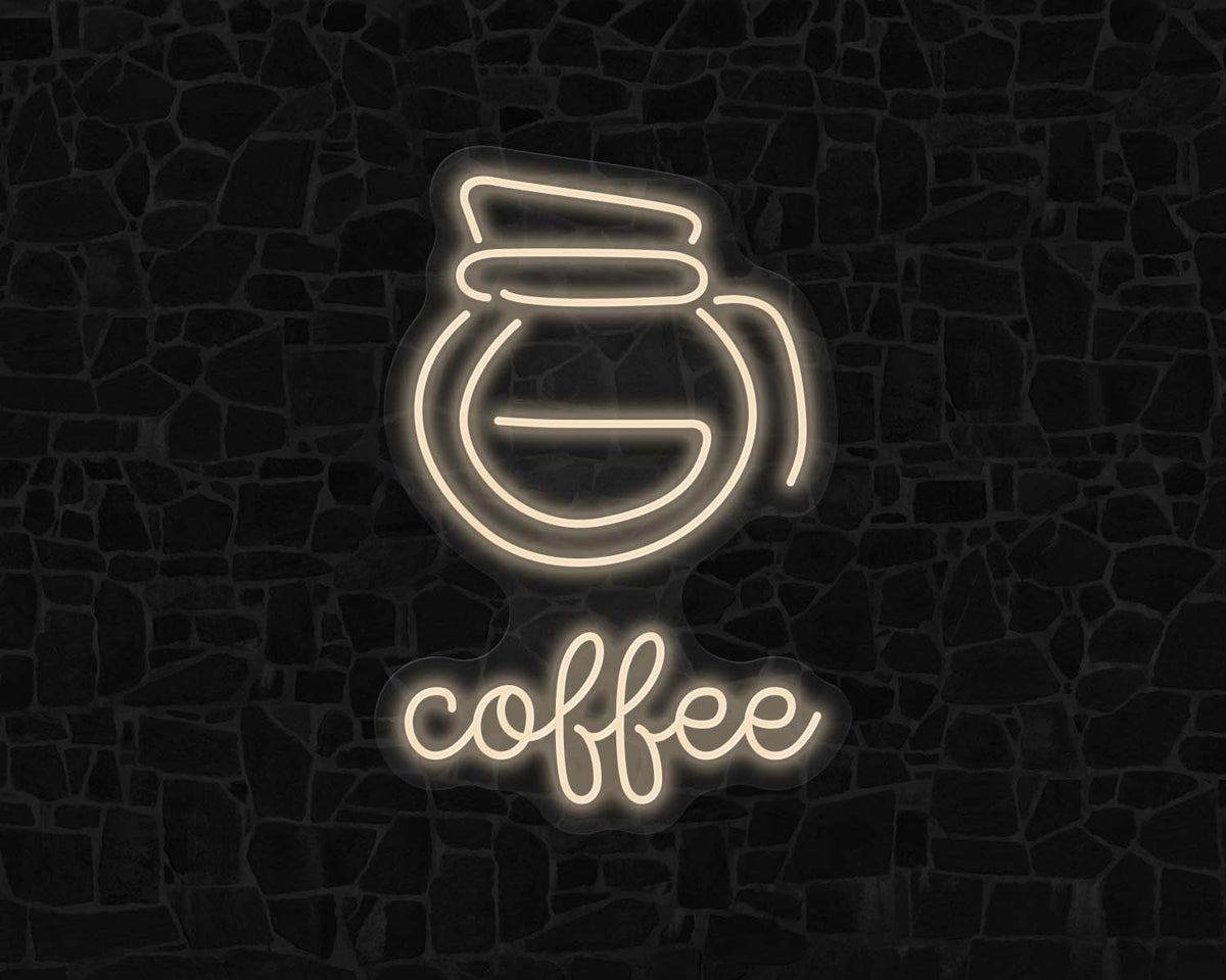 Coffee Pot Neon Sign