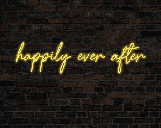 Happily Ever After Neon Sign
