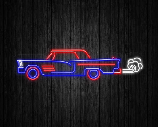 Vintage Car Neon Sign