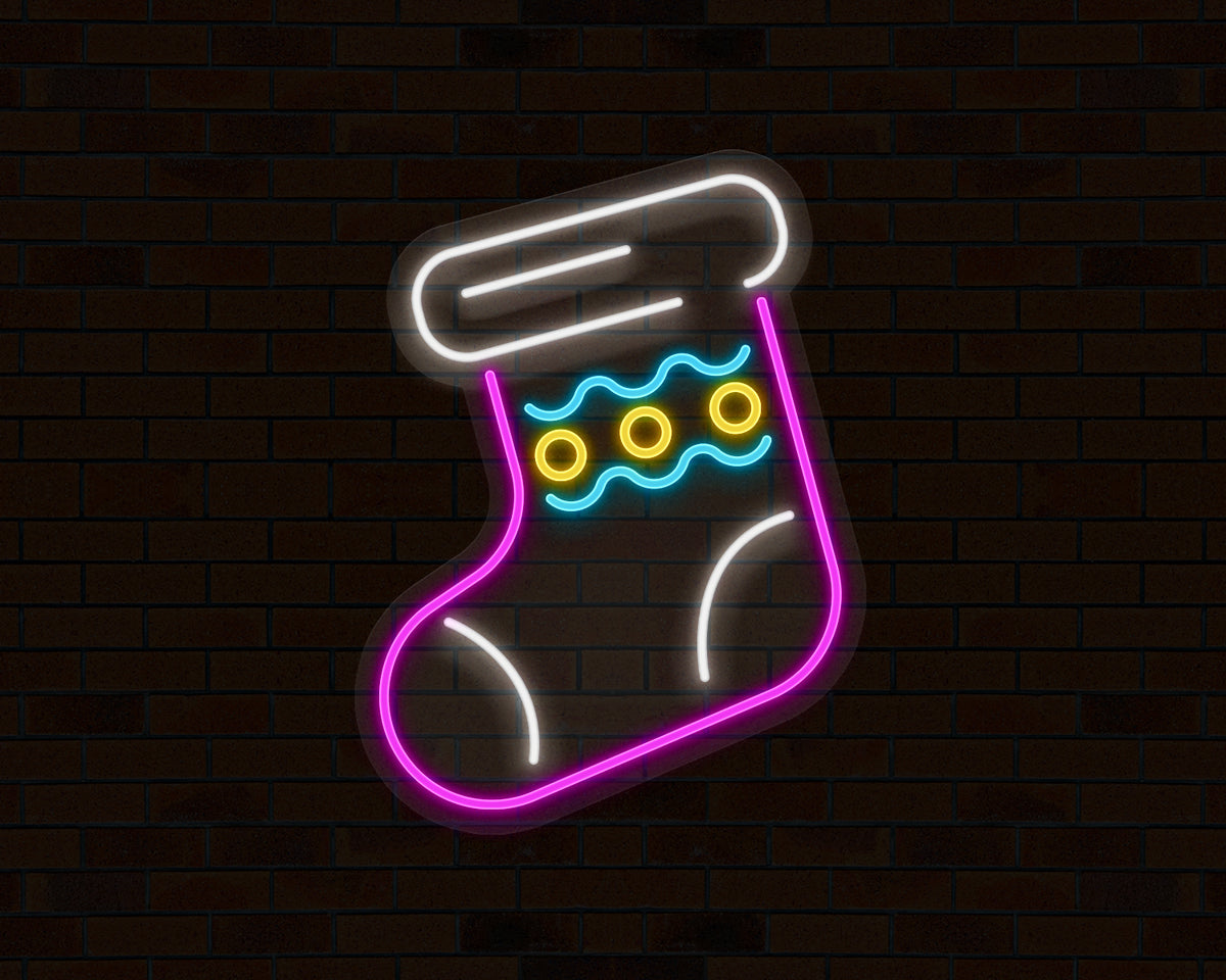 Christmas Sock Neon
