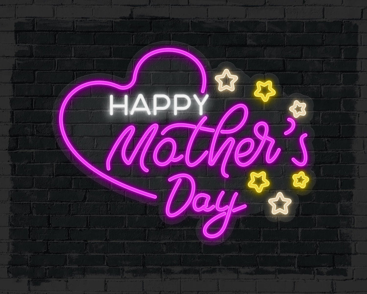 Happy Mother's Day Neon Sign