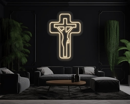 Jesus Cross Neon Sign