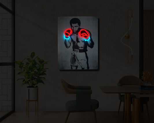 Muhammad Ali UV Neon Sign