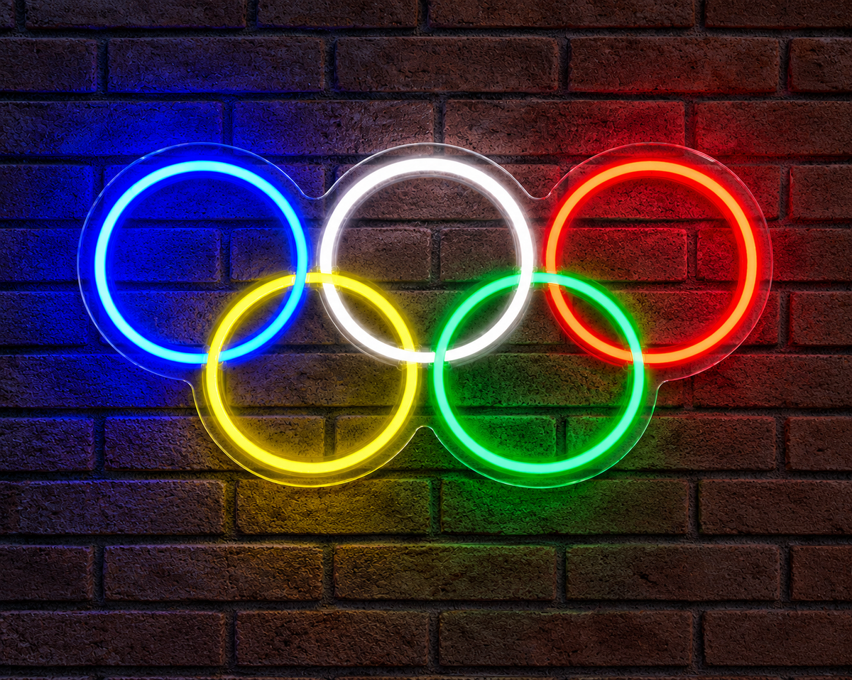 Olympics Rings Neon Sign