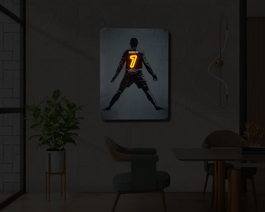 Cristiano Ronaldo UV Neon Sign