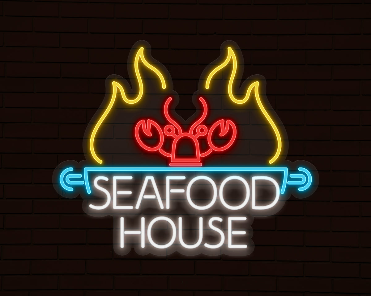 Seafood House Neon Sign