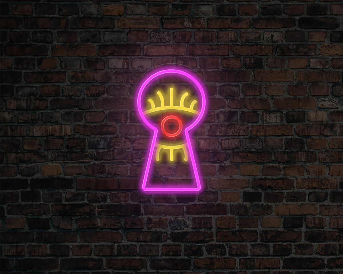 Keyhole Eyes Neon