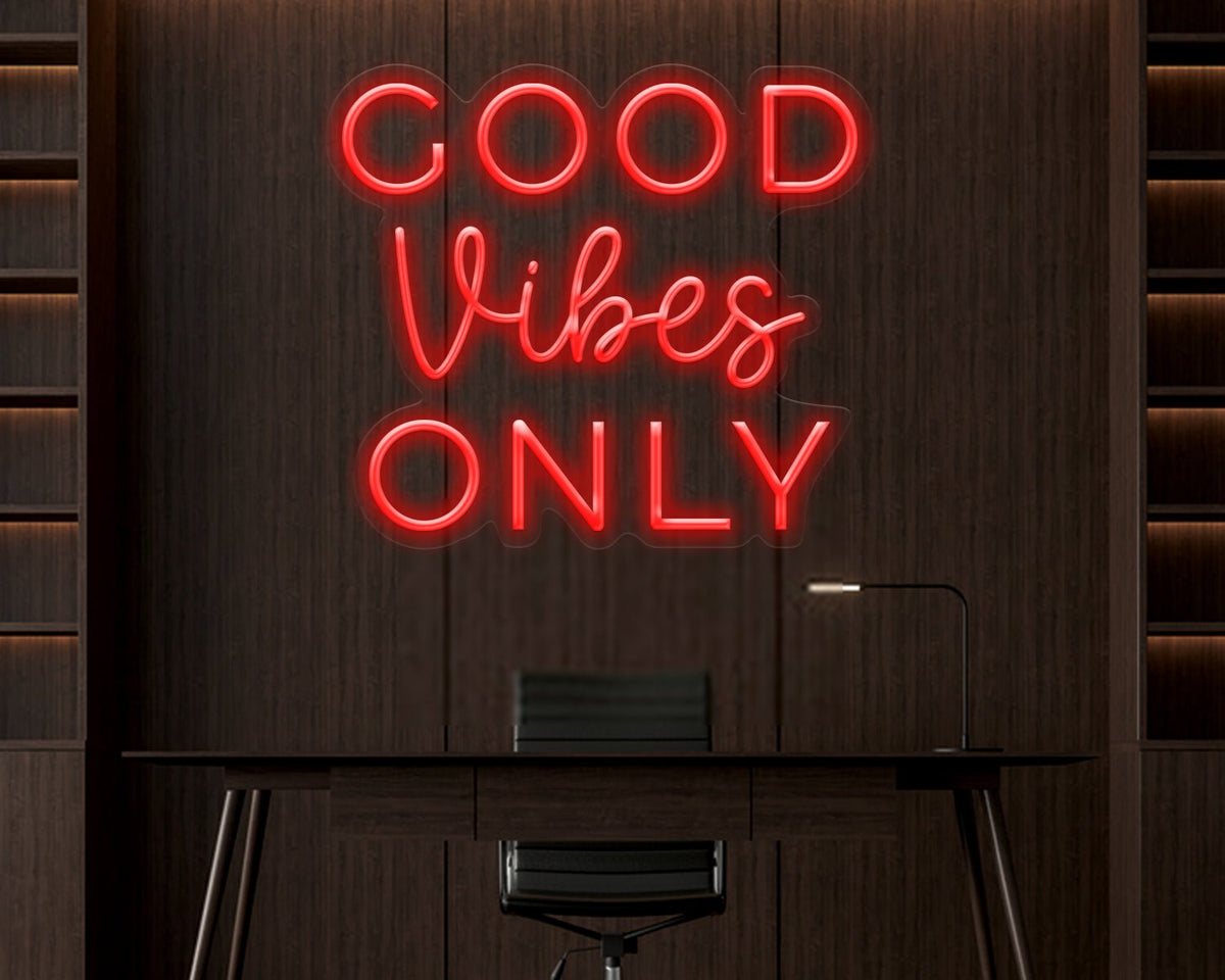 Good Vibes Only Neon Sign