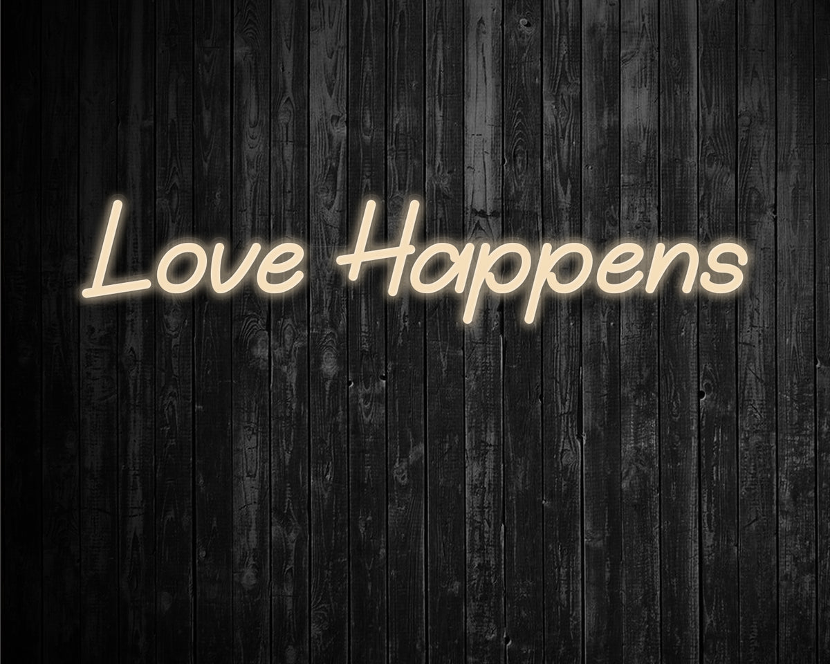 Love Happens Neon Sign