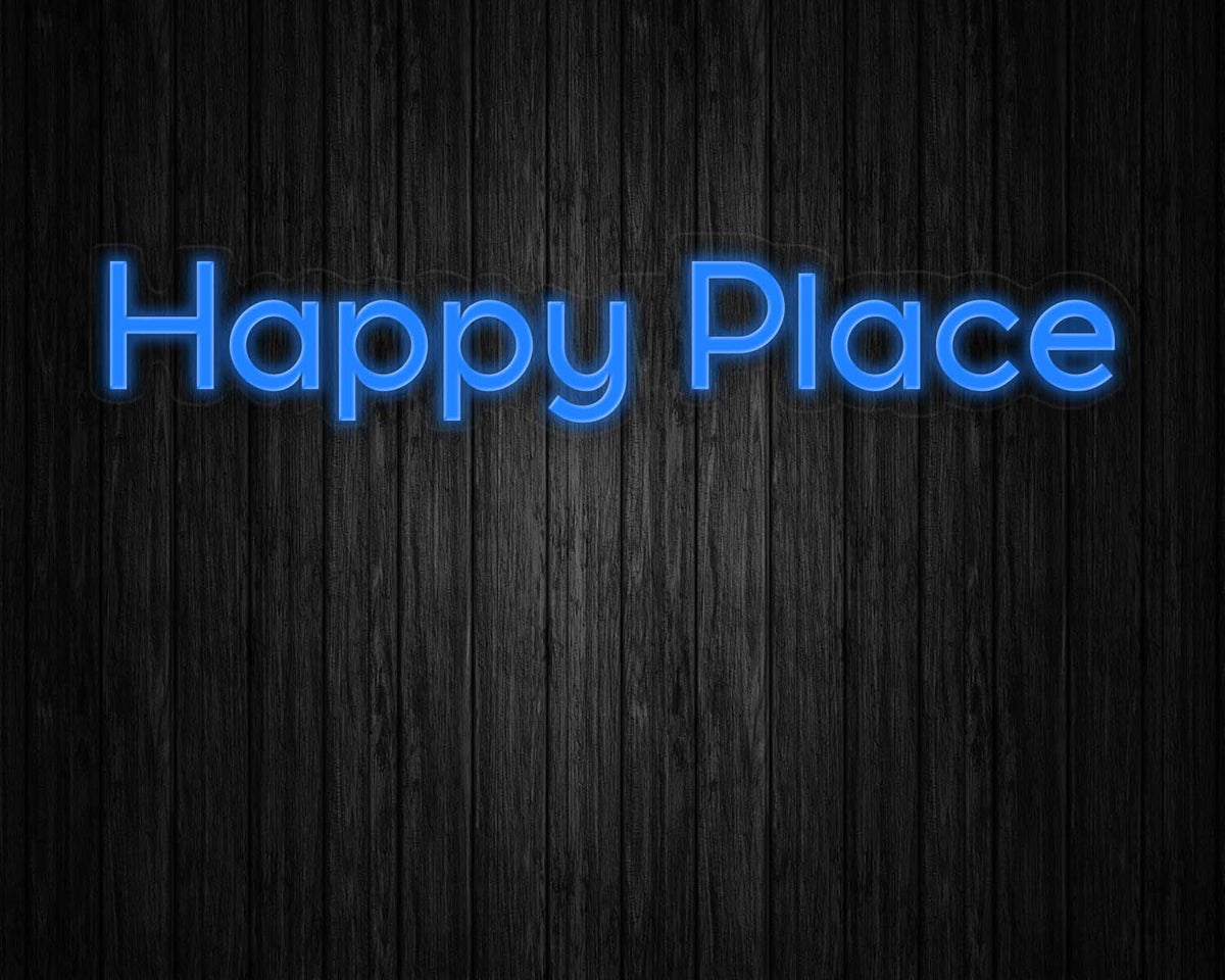 Happy Place Neon Sign