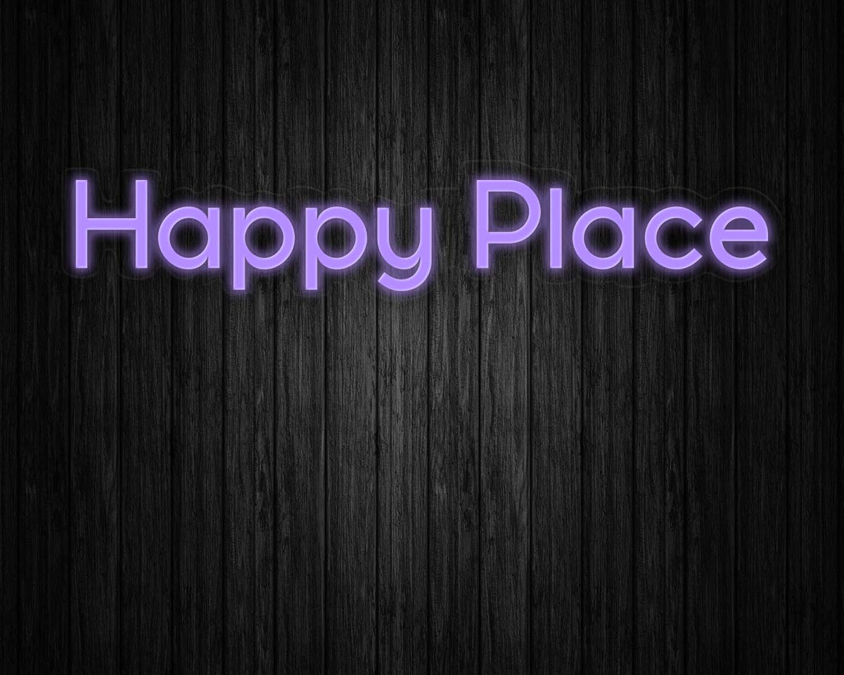 Happy Place Neon Sign