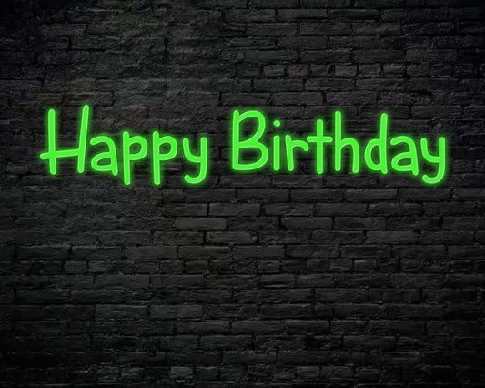 Happy Birthday Neon Sign