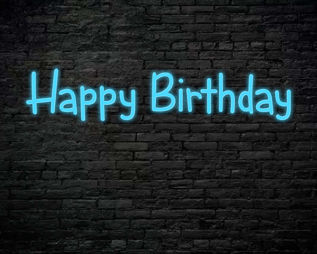 Happy Birthday Neon Sign