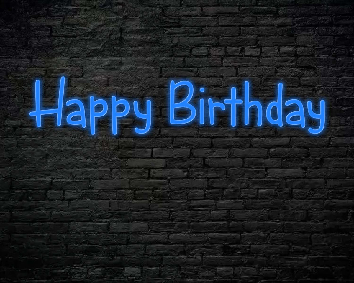 Happy Birthday Neon Sign