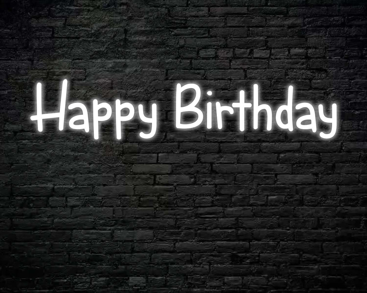 Happy Birthday Neon Sign