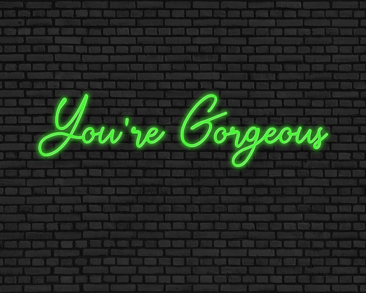 You're Gorgeous Neon Sign