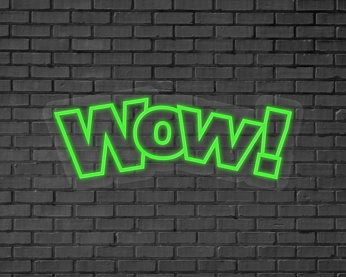 Wow! Neon Sign