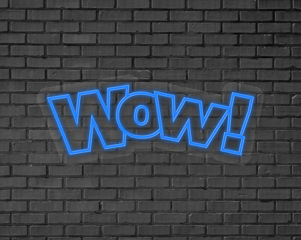 Wow! Neon Sign