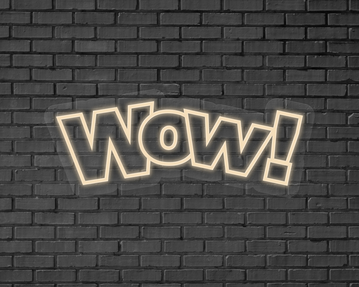 Wow! Neon Sign