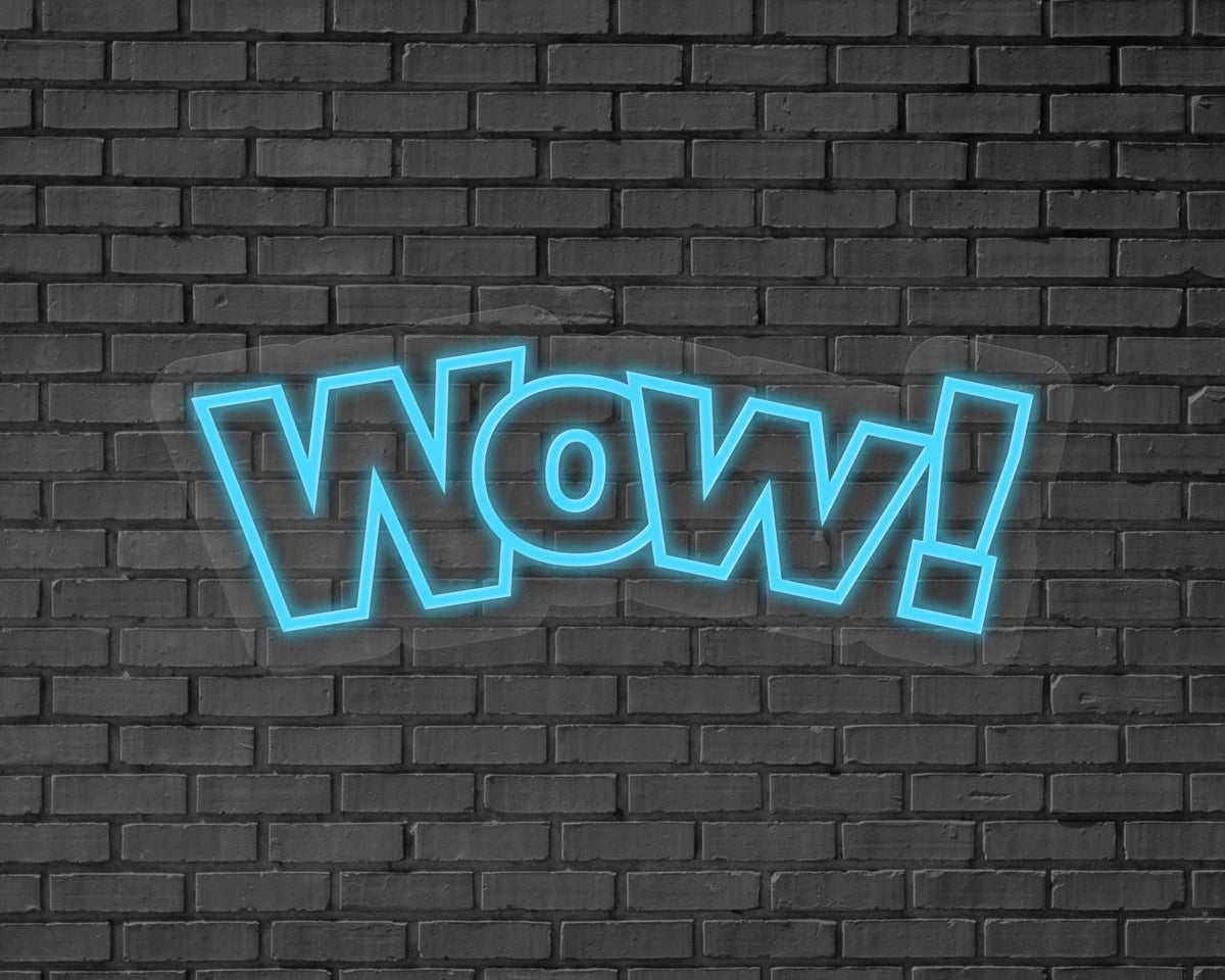 Wow! Neon Sign