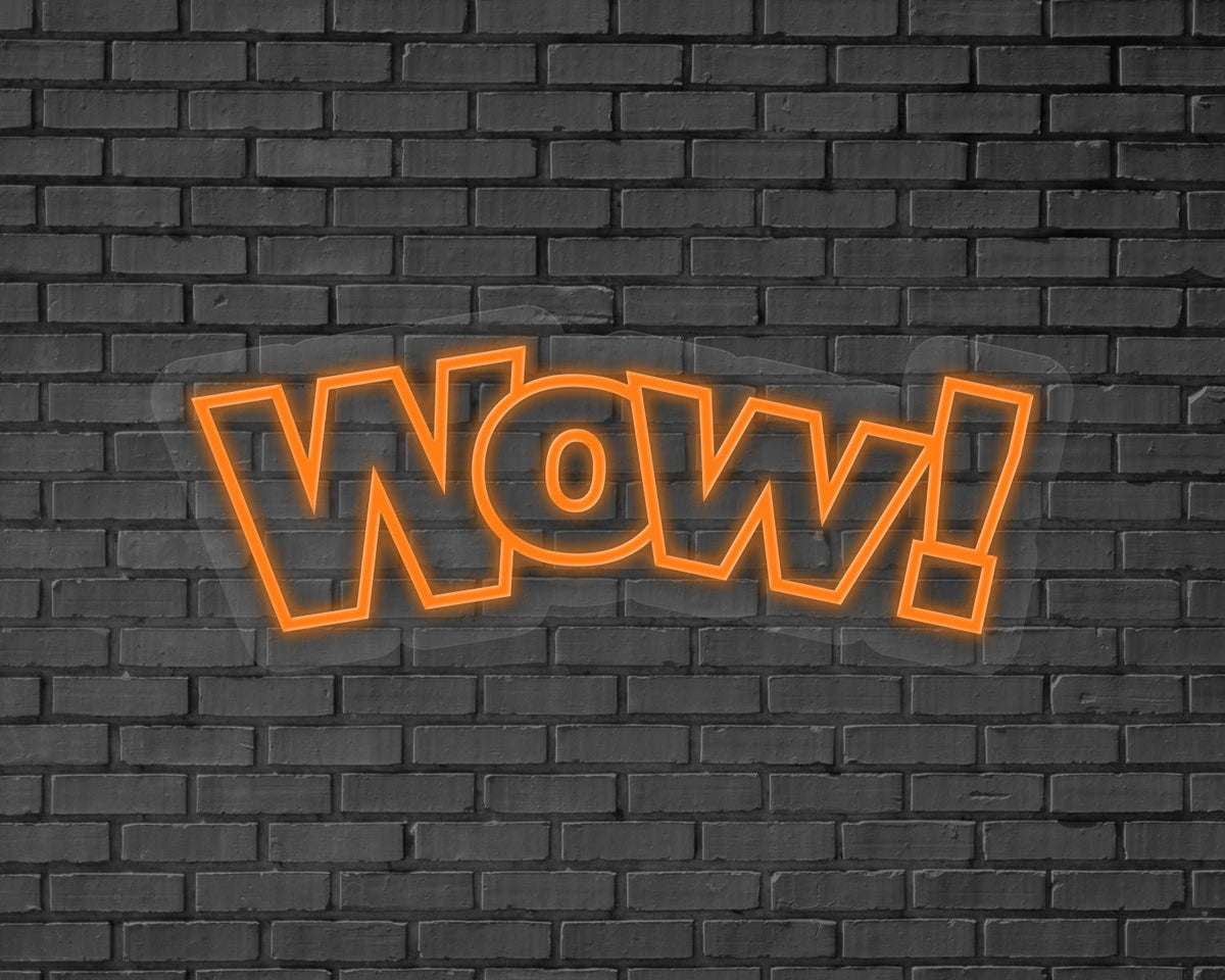 Wow! Neon Sign