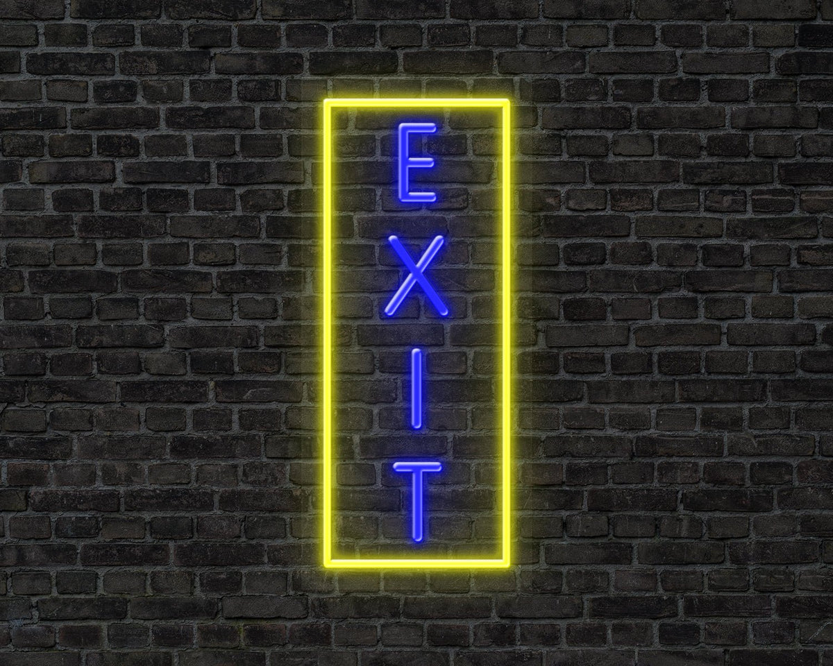 Exit Vertical Neon Sign