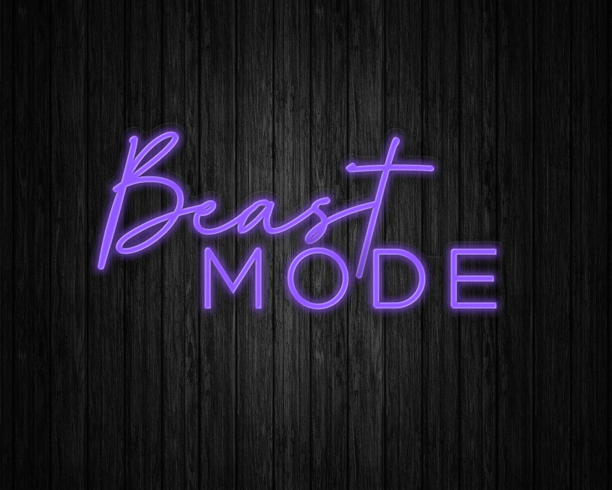 Beast Mode Neon Sign