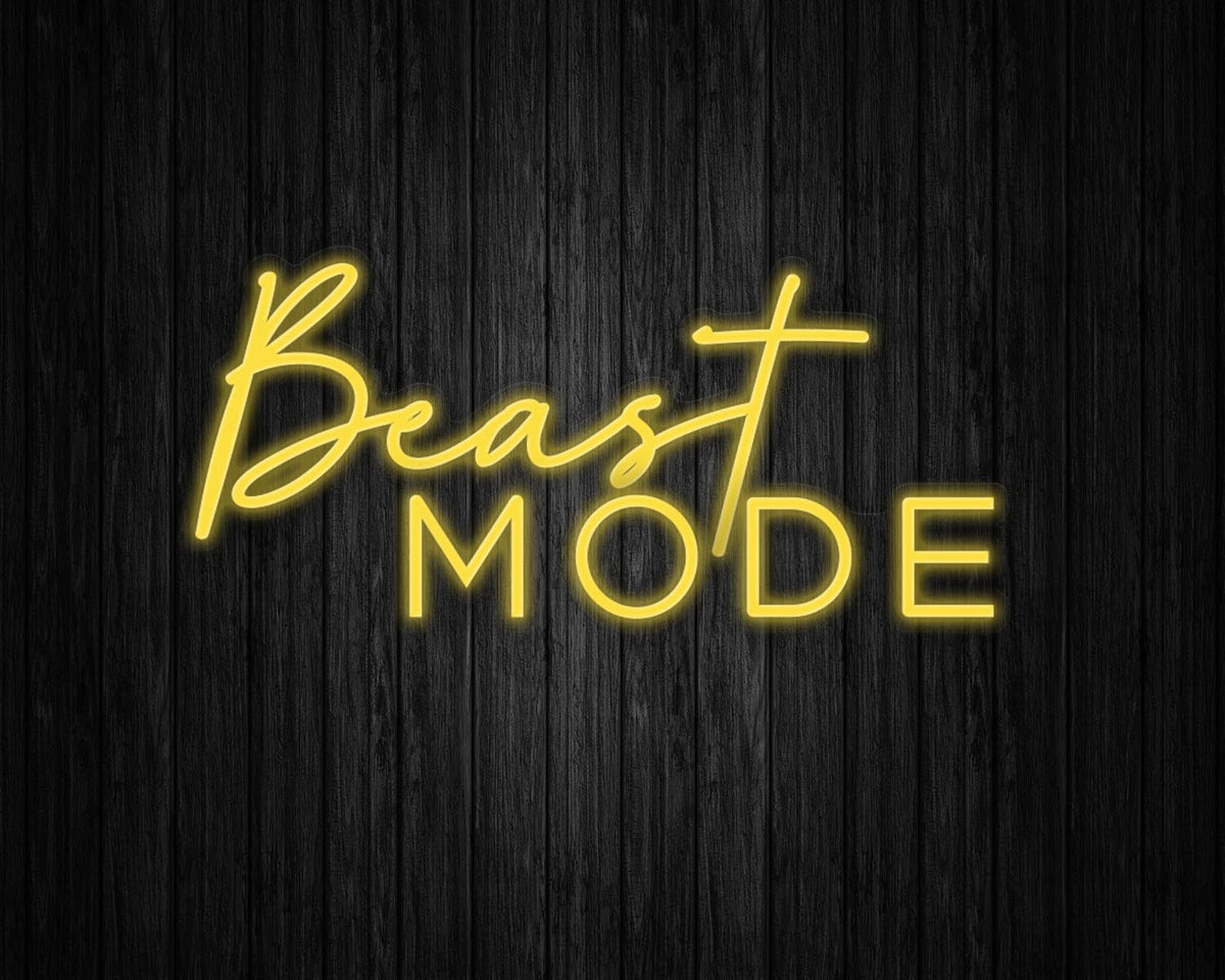 Beast Mode Neon Sign