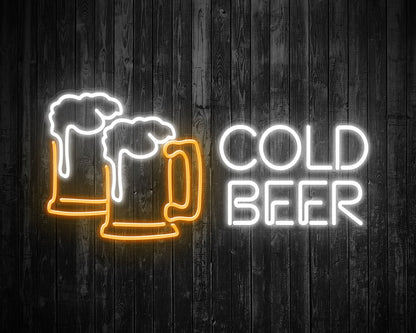 Cold Beer Neon Sign