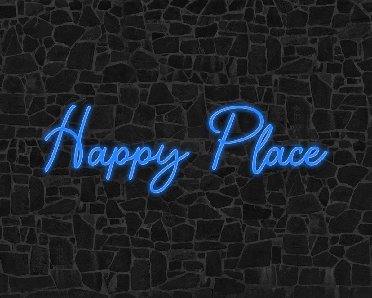 Happy Place Neon Sign