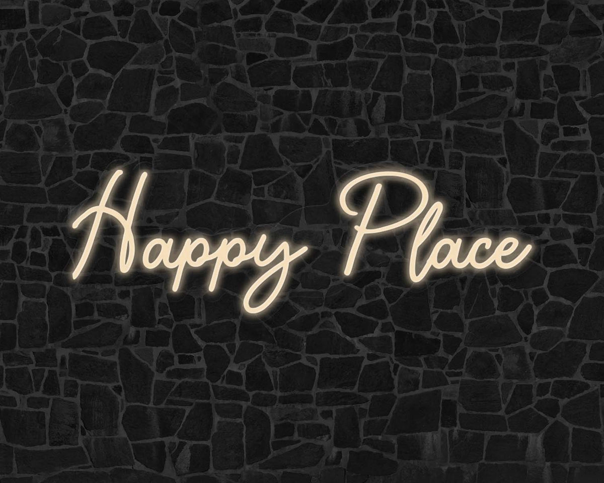 Happy Place Neon Sign
