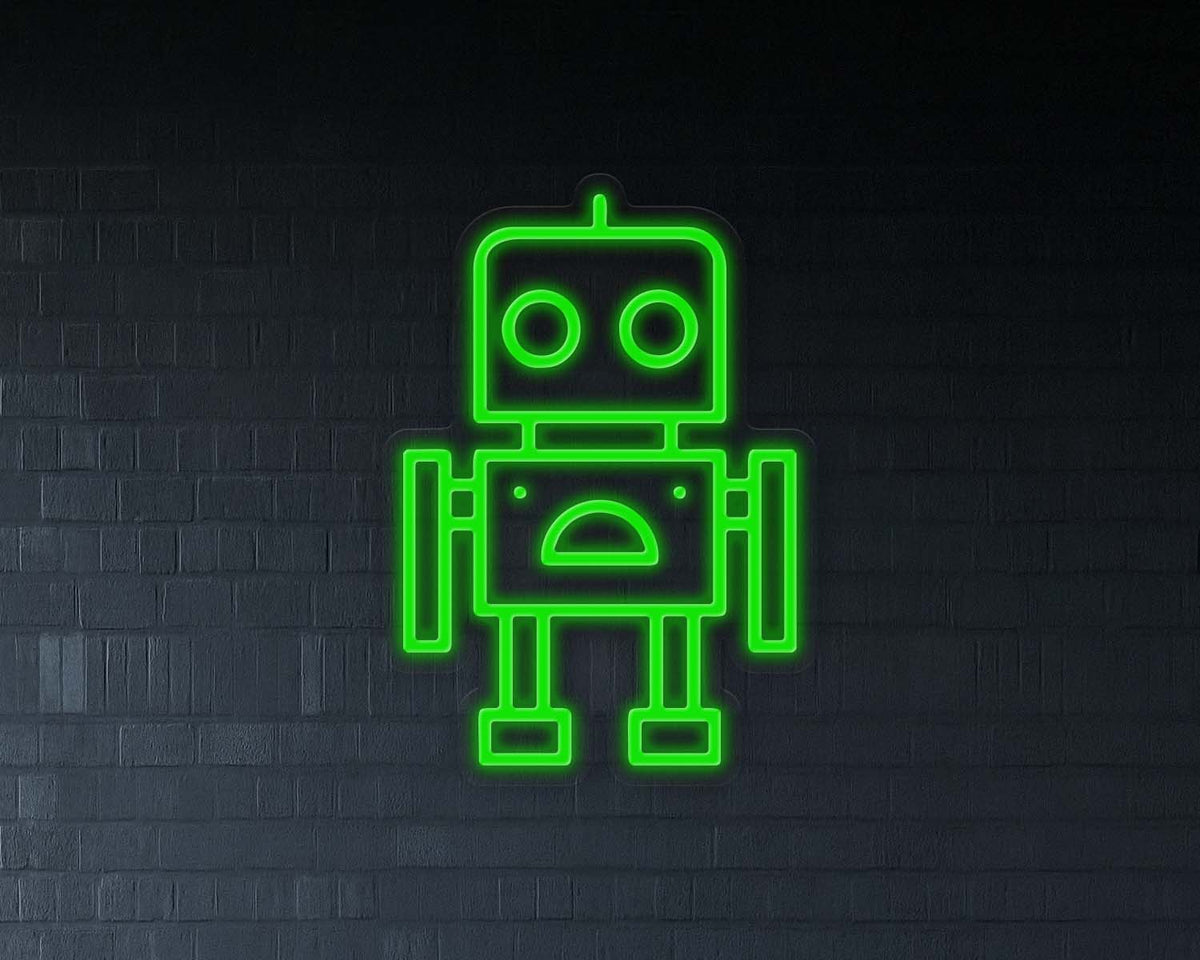 Robot Neon Sign