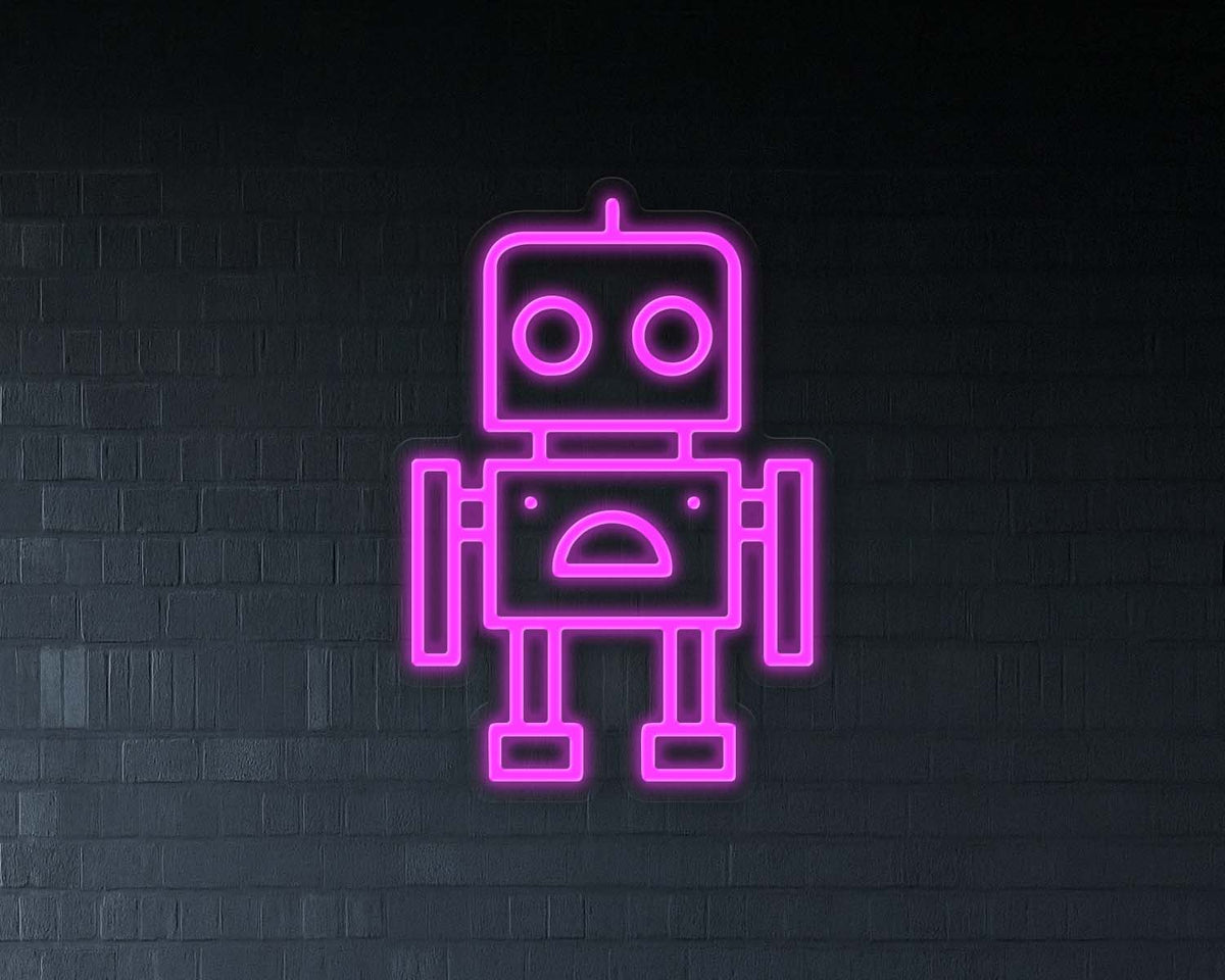 Robot Neon Sign