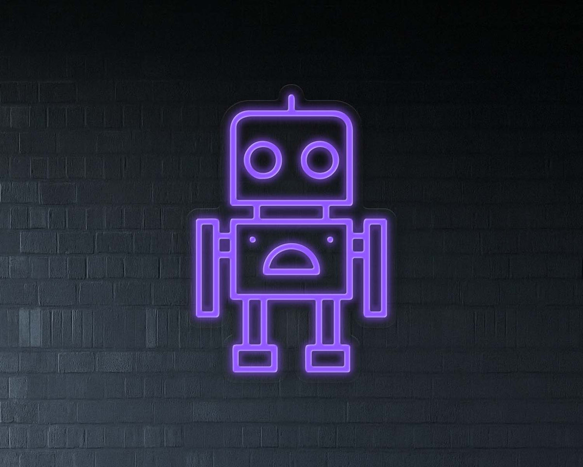 Robot Neon Sign