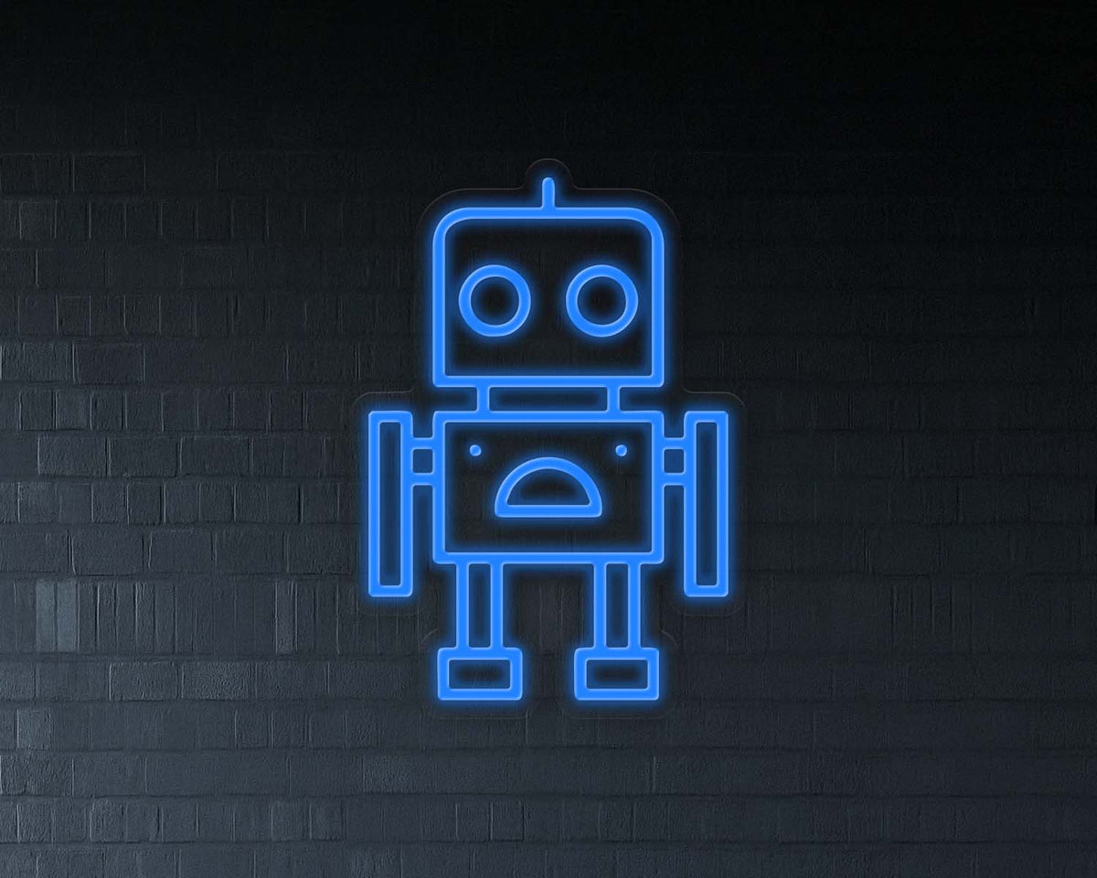 Robot Neon Sign
