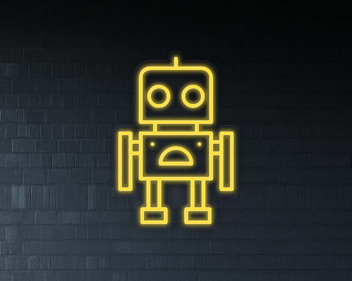 Robot Neon Sign