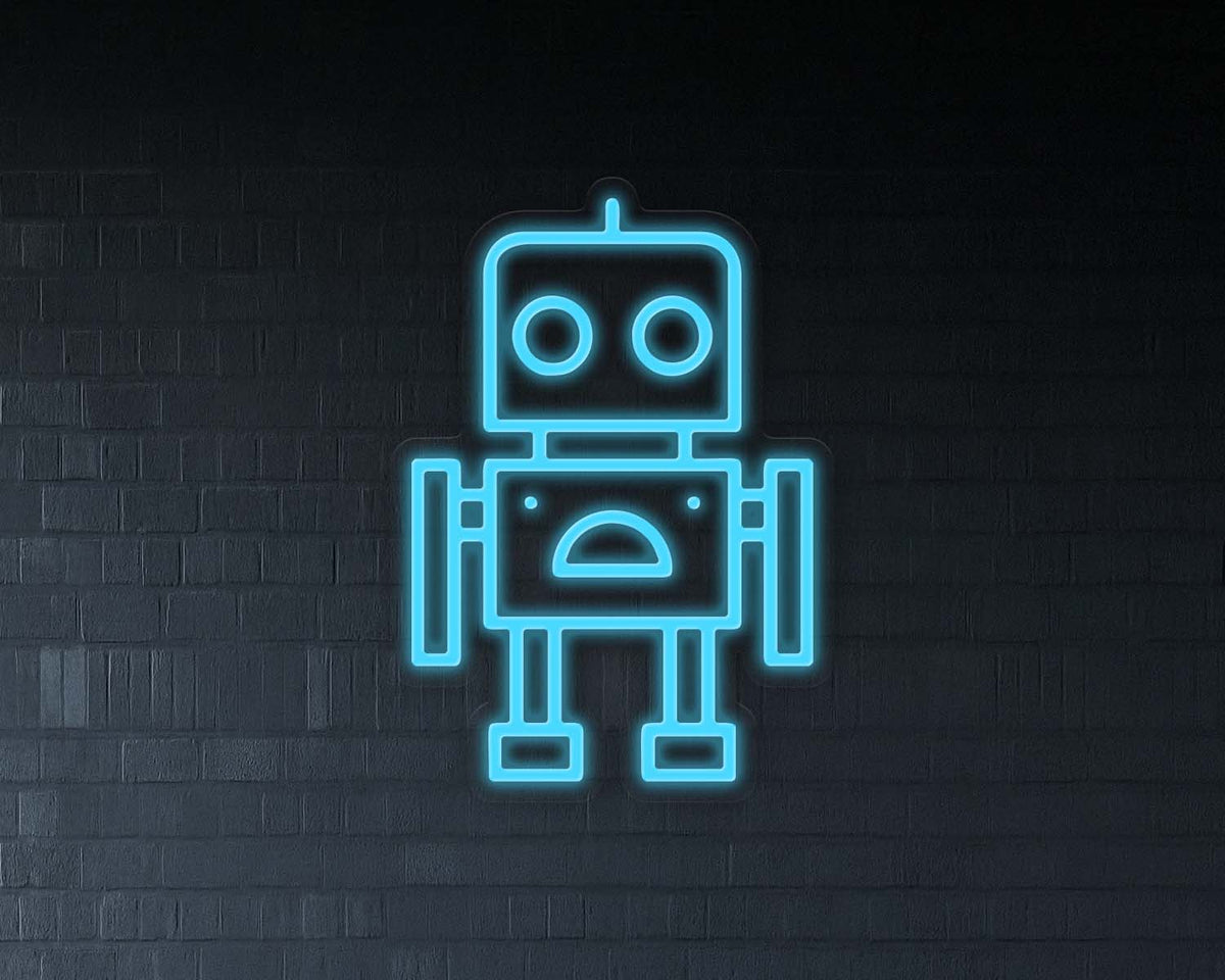 Robot Neon Sign