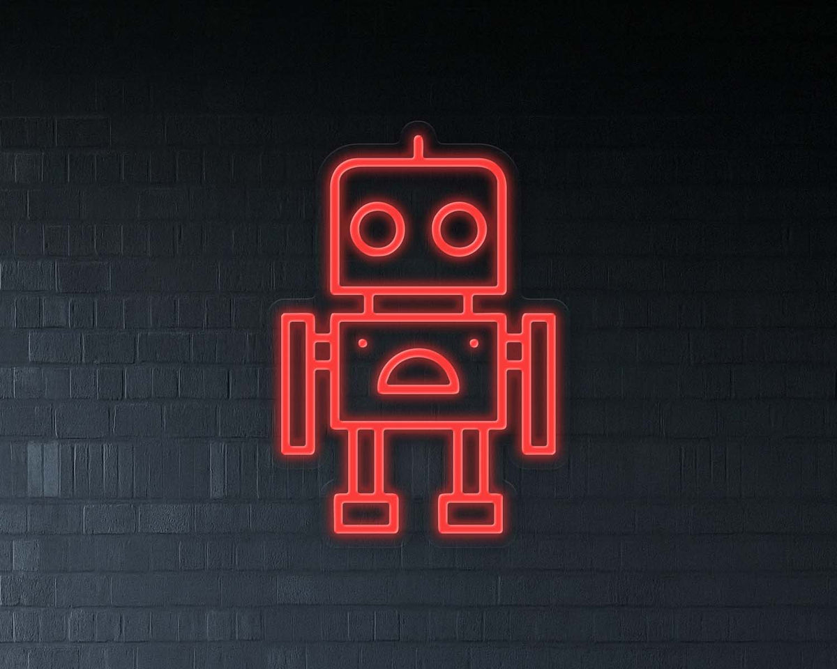 Robot Neon Sign