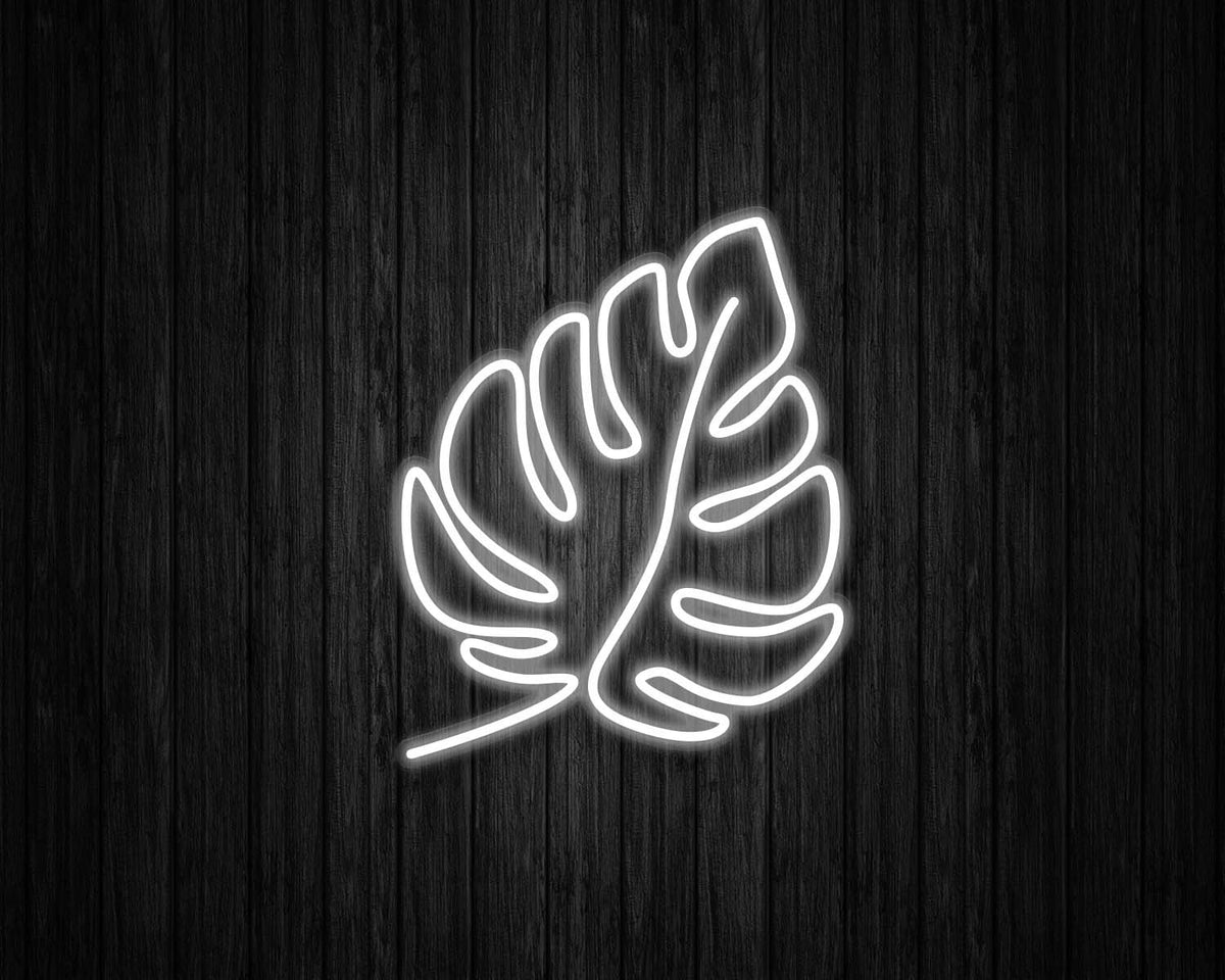 Monstera Leaf Neon Sign